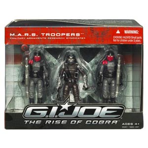 GI Joe Rise Of Cobra M.A.R.S. Troopers 3-Pack Action Figure