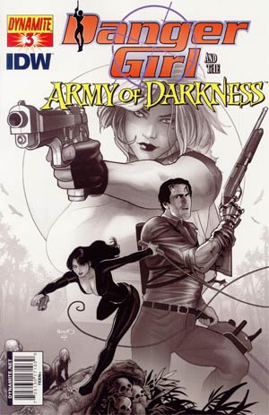 Danger Girl And The Army Of Darkness #3 Cover E Incentive Paul Renaud Sketch Cover