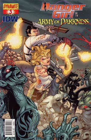 Danger Girl And The Army Of Darkness #3 Cover B Regular Nick Bradshaw Cover