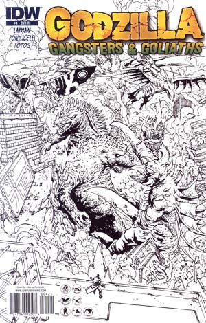 Godzilla Gangsters & Goliaths #4 Cover C Incentive Alberto Ponticelli Sketch Cover