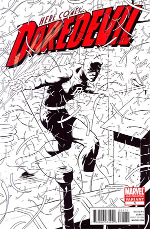 Daredevil Vol 3 #1 Cover F 2nd Ptg Paolo Rivera Variant Cover