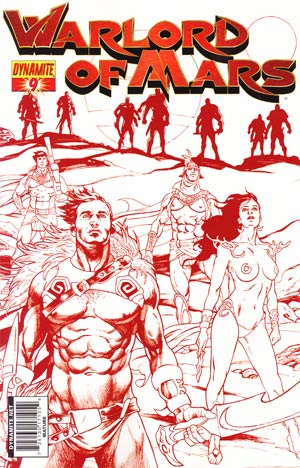 Warlord Of Mars #9 Incentive Stephen Sadowski Martian Red Cover