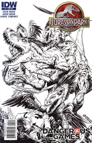 Jurassic Park Dangerous Games #1 Incentive Jeff Zornow Sketch Cover