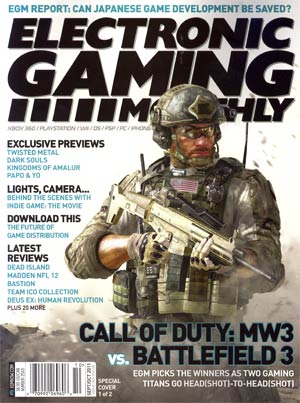 Electronic Gaming Monthly #251 Sep 2011 Cover 1 Call of Duty 3