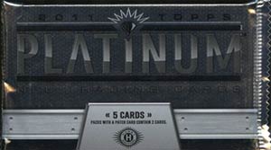 Topps 2011 Platinum Football Trading Cards Pack