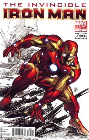 Invincible Iron Man #508 Cover B Incentive Marvel Architects Variant Cover (Fear Itself Tie-In)