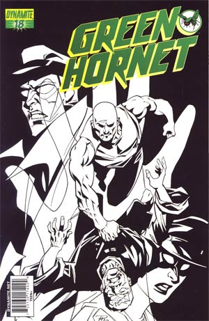 Kevin Smiths Green Hornet #18 Cover D Incentive Phil Hester Black & White & Green Cover