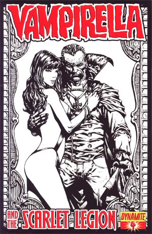 Vampirella And The Scarlet Legion #4 Incentive Johnny Desjardins Sketch Cover