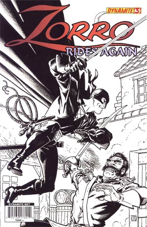 Zorro Rides Again #3 Incentive Matt Wagner Sketch Cover