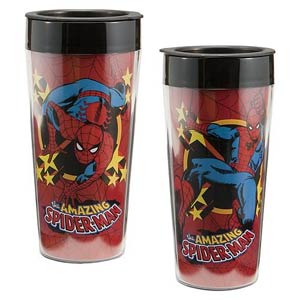 Spider-Man Plastic 16-Ounce Travel Mug