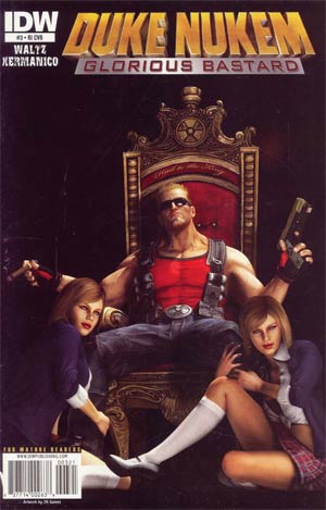 Duke Nukem Glorious Bastard #3 Cover B Incentive Duke Nukem Forever Concept Art Team Variant Cover