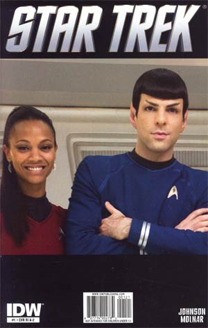 Star Trek (IDW) #1 Cover F Incentive Spock & Uhura Photo Variant Cover