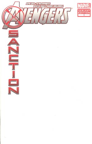 Avengers X-Sanction #1 Cover C Variant Blank Cover