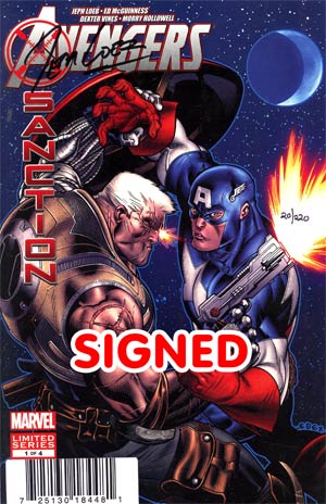 Avengers X-Sanction #1 DF Signed By Jeph Loeb