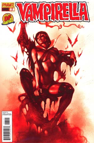 Vampirella Vol 4 Annual #1 DF Exclusive Lucio Parrillo Blood Red Cover