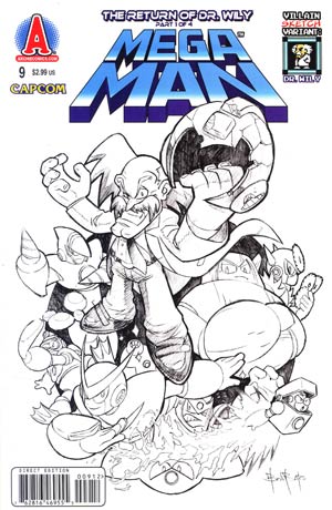 Mega Man Vol 2 #9 Variant Sketch Cover