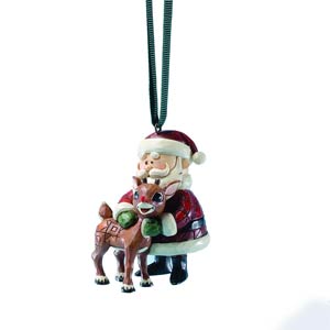 Rudolph The Red-Nosed Reindeer Traditions Ornament - Santa & Rudolph