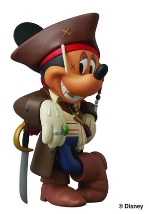 Disney Pirates Of The Caribbean Captain Jack Sparrow Mickey Vinyl Collectible Doll