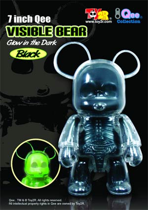 Visible 7-Inch Bear Qee Vinyl Figure Black Bear Version