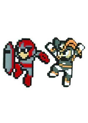 Mega Man 10 PVC Pin Set - Proto Man & Bass
