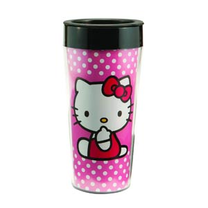 Hello Kitty 16-Ounce Plastic Travel Mug