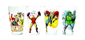 Marvel Classic Toon Tumblers Clear Pint Glass - Doctor Doom