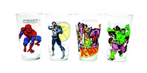 Marvel Classic Toon Tumblers Clear Pint Glass - Uncanny X-Men