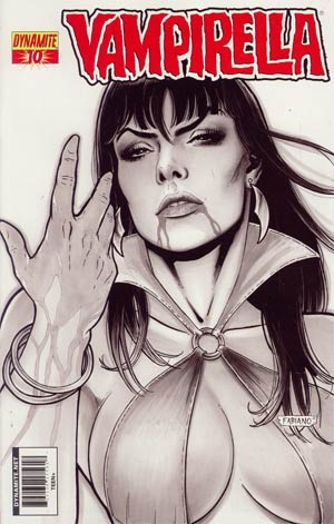 Vampirella Vol 4 #10 Incentive Fabio Neves Sketch Cover