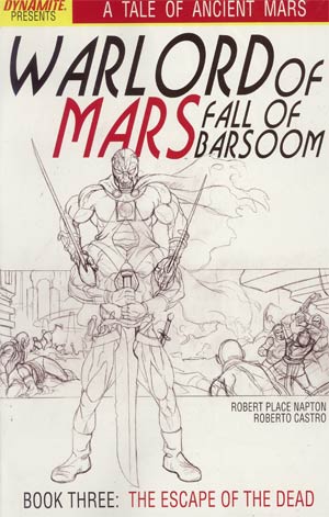 Warlord Of Mars Fall Of Barsoom #3 Incentive Joe Jusko Sketch Cover