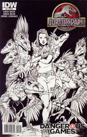 Jurassic Park Dangerous Games #2 Incentive Jeff Zornow Sketch Cover