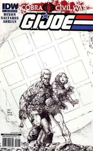 GI Joe Vol 5 #5 Incentive Days Of Future Past Convention Sketch Variant Cover (Cobra Civil War Tie-In)
