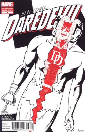 Daredevil Vol 3 #3 Cover B 2nd Ptg Paolo Rivera Variant Cover
