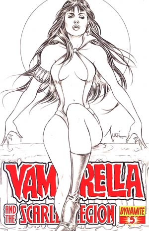 Vampirella And The Scarlet Legion #5 Incentive Billy Tucci Sketch Cover
