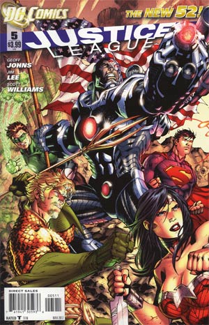 Justice League Vol 2 #5 1st Ptg Regular Jim Lee Cover