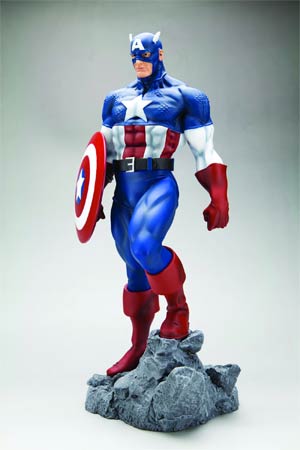 Classic Avengers Captain America Fine Art Statue