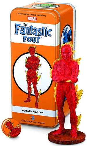 Classic Marvel Characters Fantastic Four #3 Human Torch Mini Statue