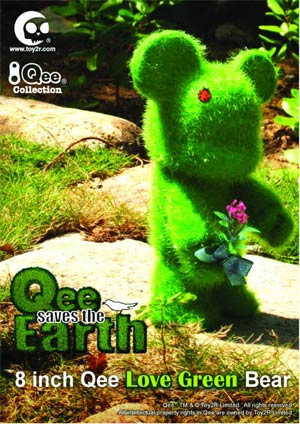 Qee Loves Green 8-Inch Bear Vinyl Figure