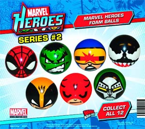 Marvel Heroes Foam Balls Series 2 Gacha 250-Piece Case