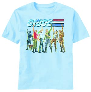 GI Joe Six Fists Previews Exclusive Light Blue T-Shirt Large