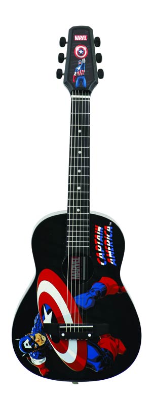 Marvel Comics Acoustic Half Size Guitar - Captain America