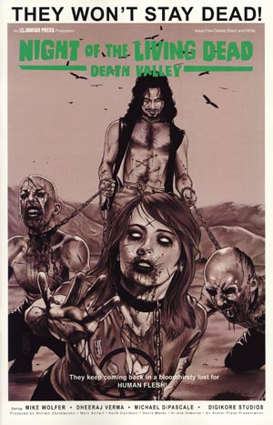 Night Of The Living Dead Death Valley #5 Cover D Incentive Classic Black & White Edition
