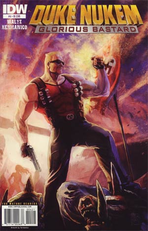 Duke Nukem Glorious Bastard #4 Cover B Incentive Xermanico Painted Variant Cover