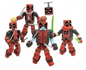 Marvel Minimates The Deadpool Corps AFX NYCC 2011 Exclusive 4-Pack Box Set