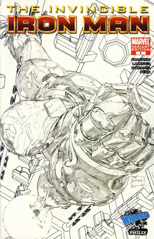 Invincible Iron Man #1 Cover J WWP Exclusive Joe Quesada Variant Sketch Cover