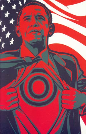 Decision 2012 Barack Obama #1 Incentive Superhero Variant Cover