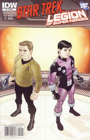 Star Trek Legion Of Super-Heroes #2 Incentive Gabriel Rodriguez Variant Cover