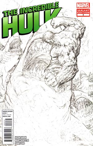 Incredible Hulk Vol 4 #2 Incentive Marc Silvestri Sketch Cover (Shattered Heroes Tie-In)