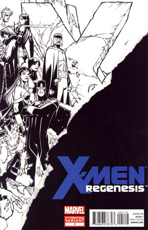 X-Men Regenesis #1 2nd Ptg Cyclops Blue Logo Variant Cover