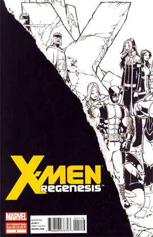 X-Men Regenesis #1 2nd Ptg Wolverine Gold Logo Variant Cover