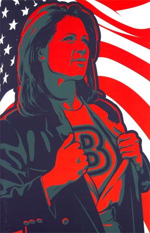 Decision 2012 Michele Bachmann #1 Incentive Superhero Variant Cover